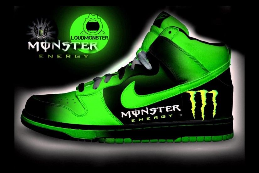 My custom designed nikeshoes | Redbull | Monster Energy | Nike