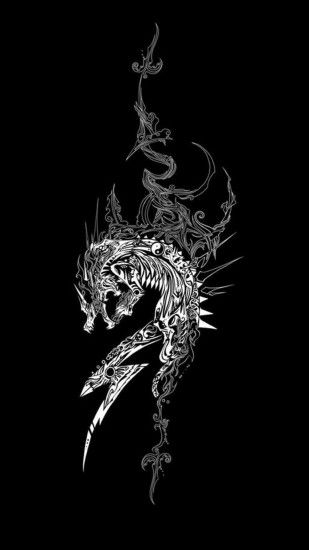 Black Dragon Hd Wallpaper for Mobile