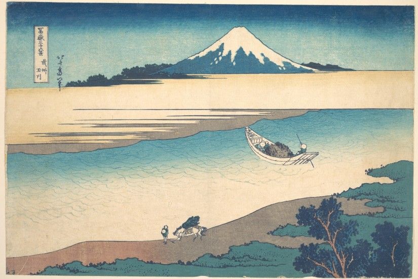 Katsushika Hokusai: Bushu Tamagawa - from 36 Views of Fuji - Legion of  Honor - Ukiyo-e Search