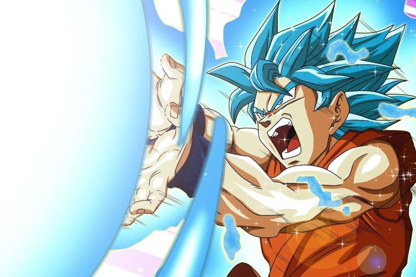 Goku Super Saiyan Blue Kamehameha Wa... Wallpaper #9577