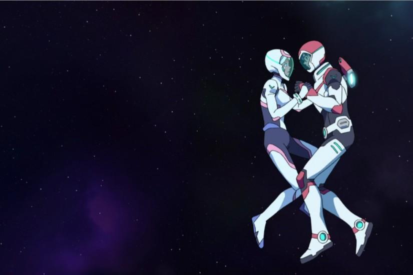 Keith and Princess Allura flying into space from Voltron Legendary Defender