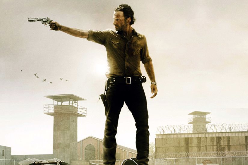 The Walking Dead Rick Grimes Shooting iPad Wallpaper HD.jpg 2,048Ã2,048  pixels