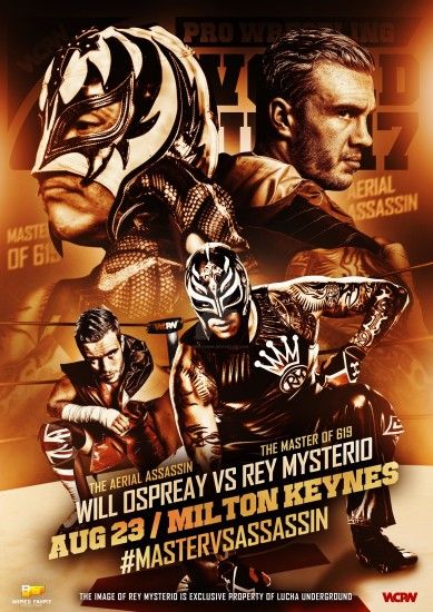 ... WCPW -Rey Mysterio vs Will Ospreay Official poster by Ahmed-Fahmy