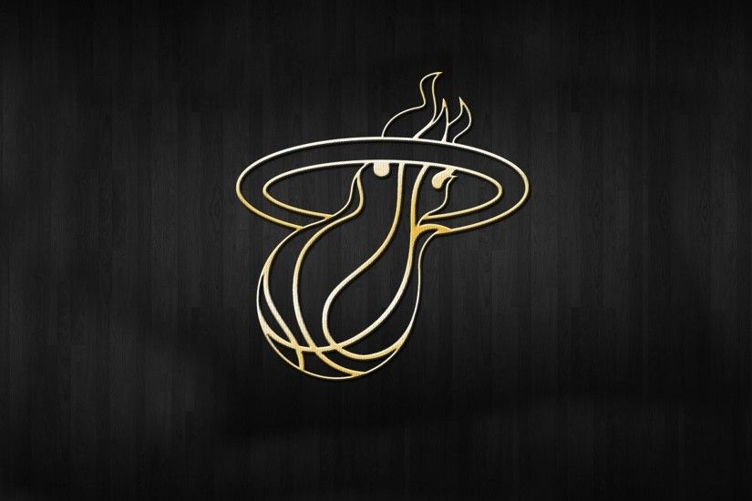 miami heat logo background nba gold