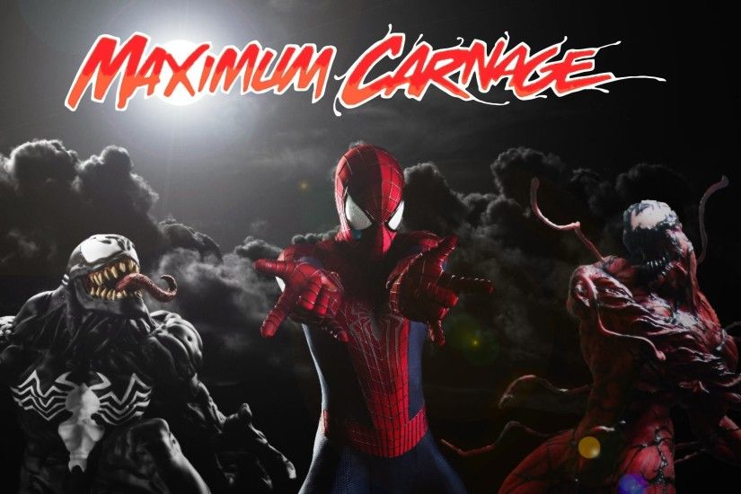 Spider-Man Venom Maximum Carnage scrolling fighting action .