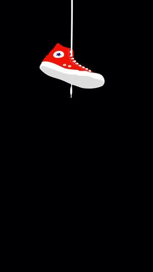 Converse Sneaker Hanging iPhone 6+ HD Wallpaper