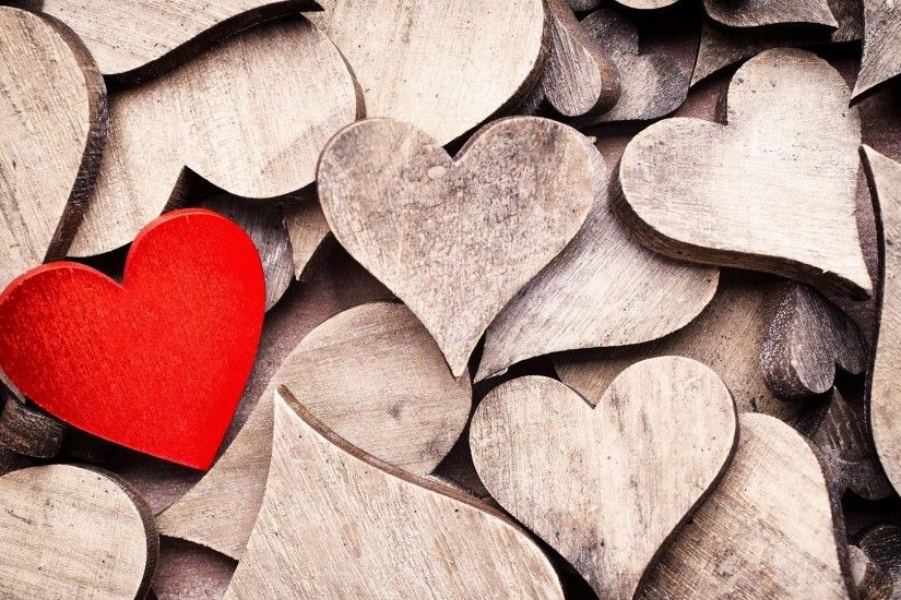 Wooden-hearts-beautiful-love-HD-wallpapers