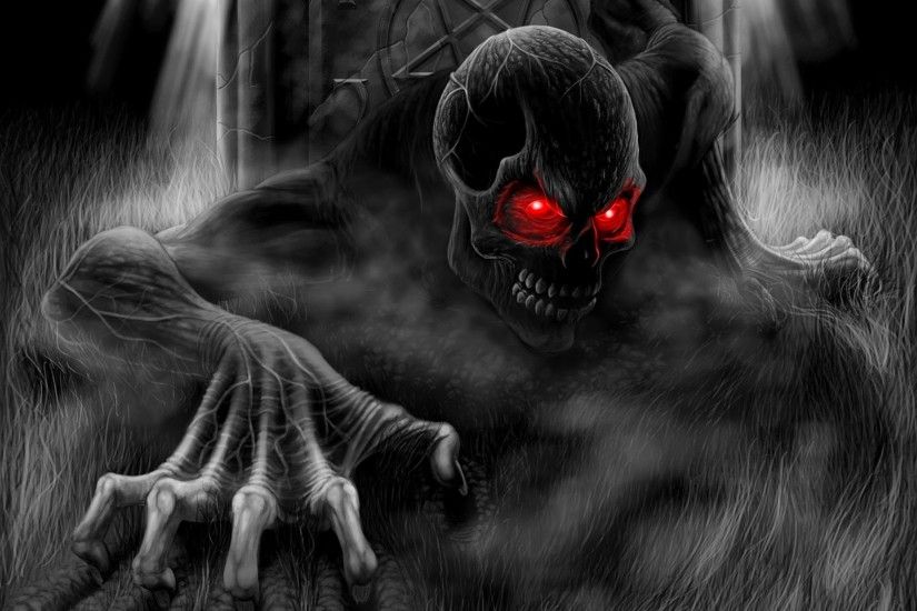 New 3D horror blacktures free high definition wallpapers