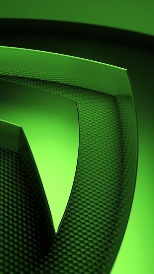 Preview wallpaper nvidia, green, symbol 1080x1920