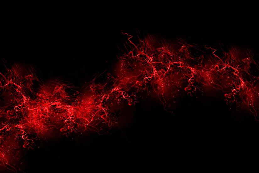 Wallpaper Red flames on black wallpaper