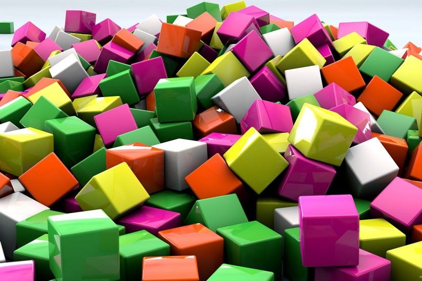 cubes, 3d, art