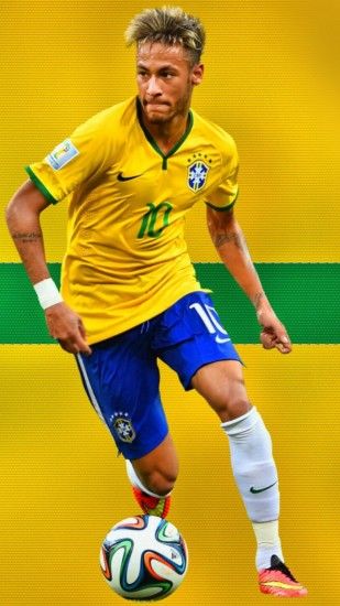 Preview wallpaper neymar, barcelona, brazil, football 1080x1920