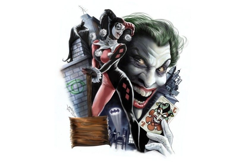 Harley Quinn, Batman, Joker, DC Comics, Digital Art Wallpapers HD / Desktop  and Mobile Backgrounds