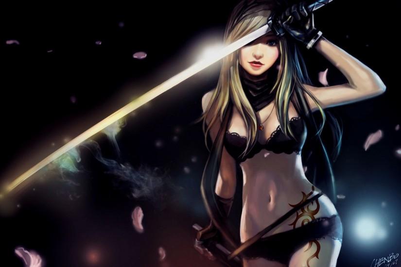 Game Warriors Sabre Panties Bra Anime Girls Fantasy Warrior Sword Swords  Katana hd wallpaper by JennyMari