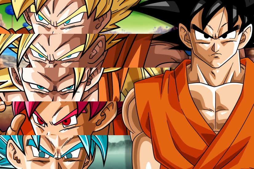 Goku Super Saiyan Transformation Dragon Ball Wallpaper