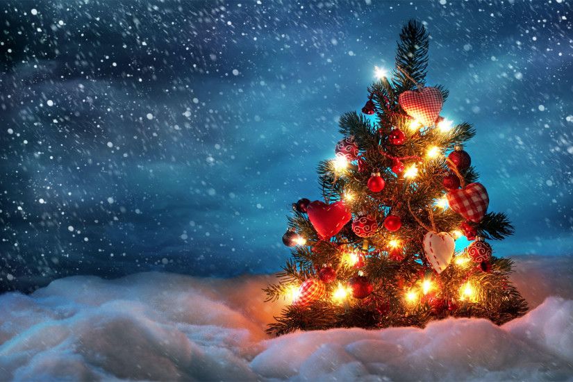 Christmas gift tree HD wallpaper
