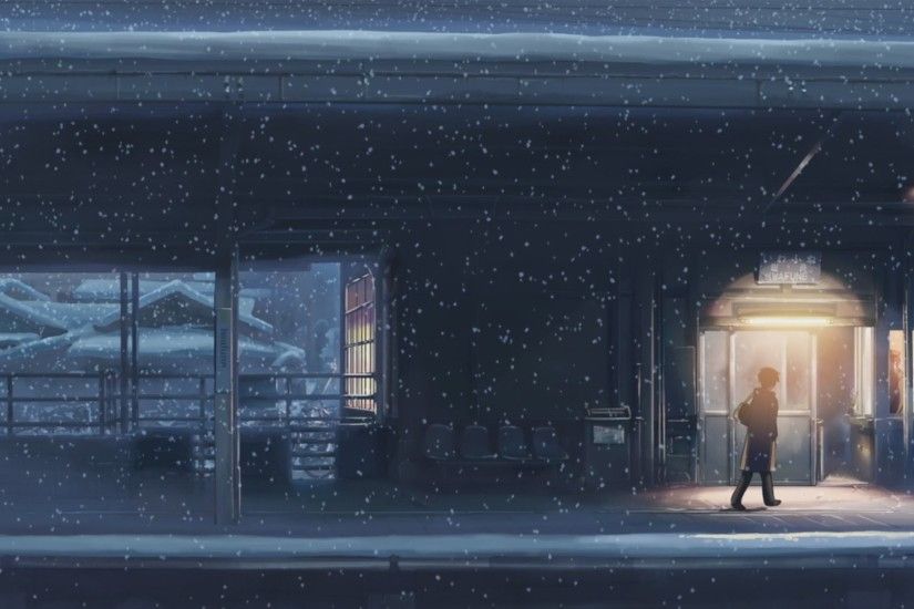 ... originals Anime Snowfall five centimeters per second wallpaper 5  Centimeters ...