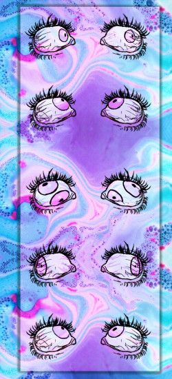 ... Pastel Goth Eyeball Custom Box Background by B4PHOM3T