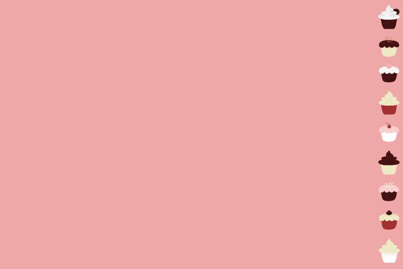 Pink Cupcake Desktop Wallpaper