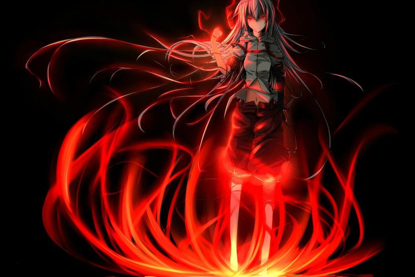 anime girl with lightning tattoos | Sad anime wallpaper girl on fire  2048x1536. Wallpapers 3d