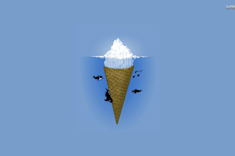 Ice cream iceberg wallpaper