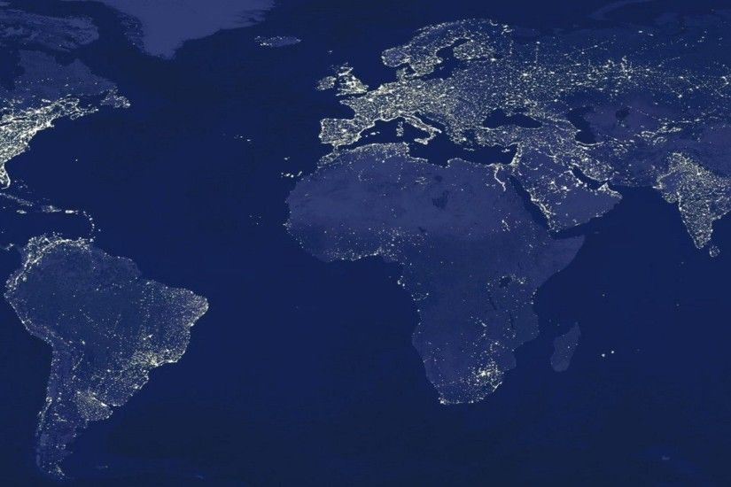 Earth Globes Light Maps Night World Map