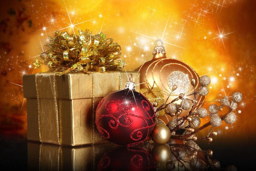Free Beautiful Christmas Balls And Christmas Gift, computer desktop  wallpapers, pictures, images