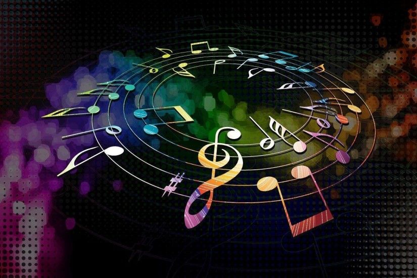Colorful musical notes wallpaper - Music wallpapers - #