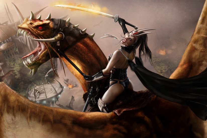 Fantasy - dragon Wallpaper