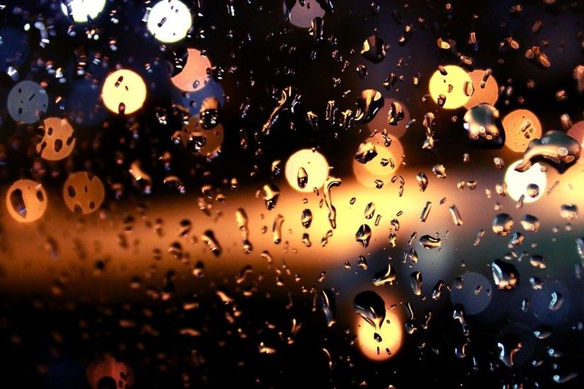 ... Rain drops on the window HD Wallpaper 1920x1200