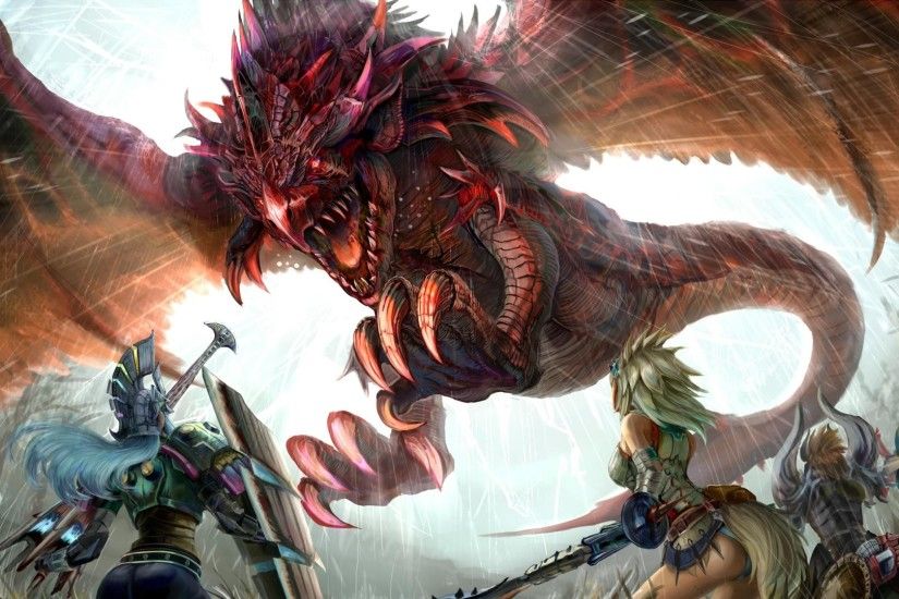 Armour Dragons Fantasy Monster Hunter Swords Video Games ...