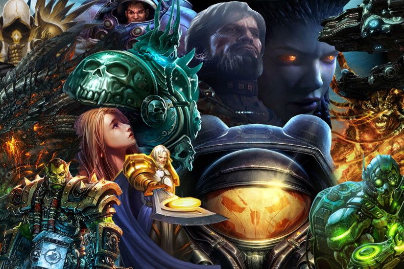 Video Game - Collage Diablo World of Warcraft Blizzard Entertainment  Starcraft Wallpaper