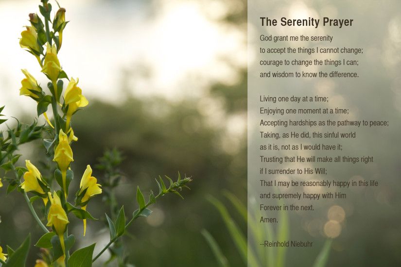 Free Serenity Prayer Wallpaper - WallpaperSafari