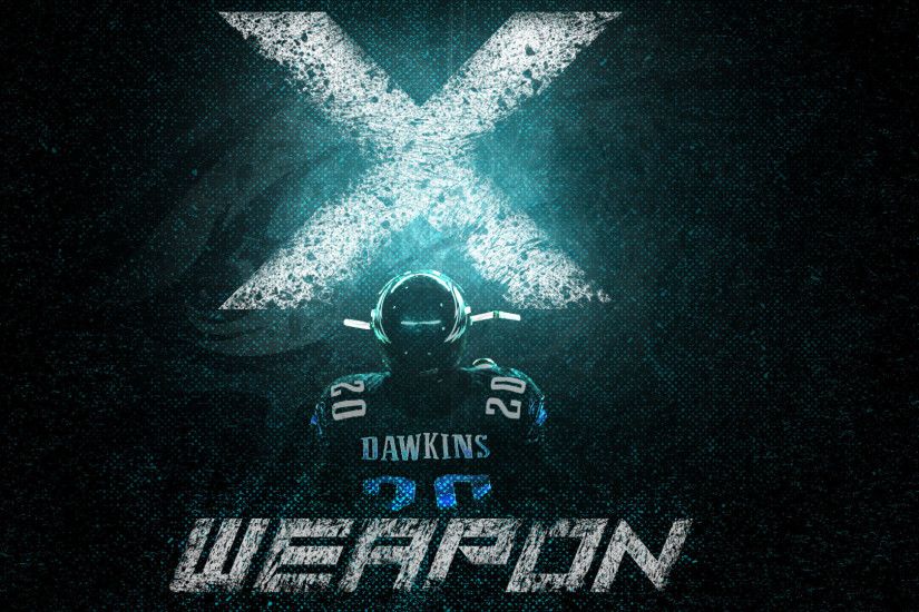 I made a Brian Dawkins "Weapon X" wallpaper! Hope you guys like it!