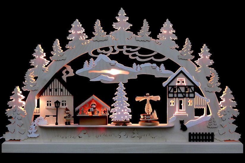 Candle Arch - Christmas Village (62Ã37Ã5,5 cm/24Ã14Ã2in) by Michael MÃ¼ller