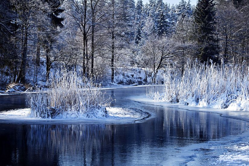 Winter On The Lake 4K Ultra HD Wallpaper #810 Wallpaper | Download .