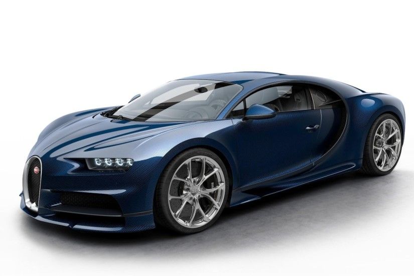 Bugatti Chiron Blue Blue Front