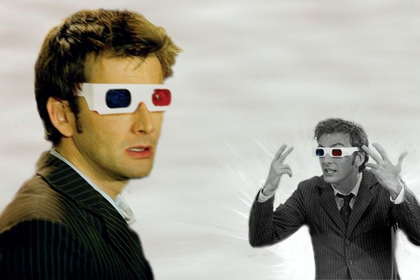 david tennant doctor who tenth doctor 3d glasses 1680x1050 wallpaper Art HD  Wallpaper
