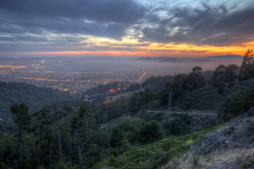 HDR Bay Area Berkeley San Francisco Sunset Landscape California HD wallpaper  thumb