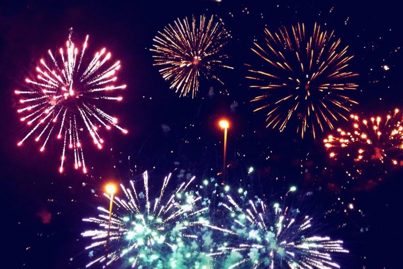 widescreen fireworks background 2880x1800 mobile