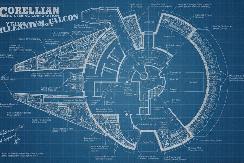 HD Image of Millennium falcon schematic imgur