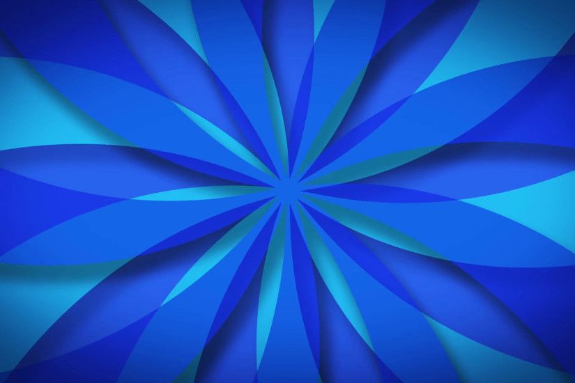 Blue Kaleidoscopic Abstract Pattern background loop for your logo or text.  animated background of rotating beams colorful cartoon retro pinwheel, ...