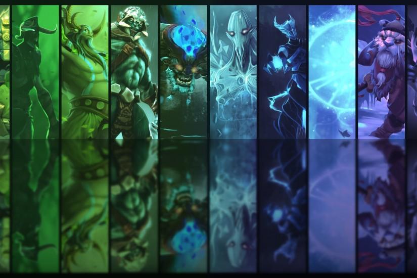 ... Dota2 Heroes Dual Monitor Background by 3i20d99e