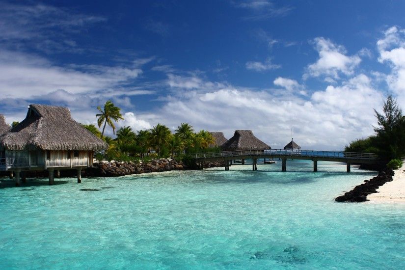 Wallpaper 2: Bora Bora Lagoon. Ultra HD 4K 3840x2160