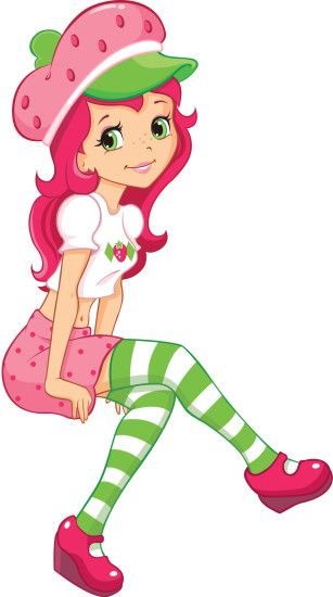Girls strawberry Shortcake Clipart