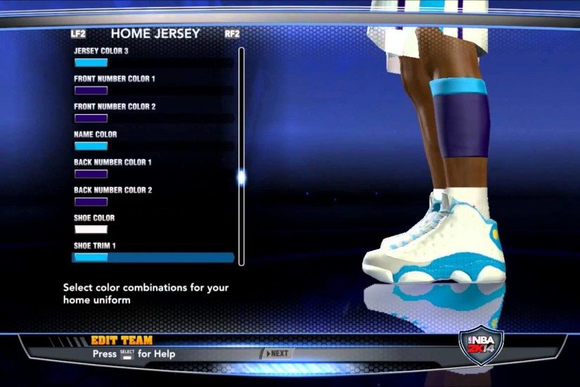 Create Charlotte Hornets NBA 2K14 + Add to association/season + Preview