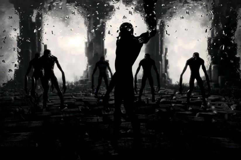 sci-fi apocalyptic dark 2033 last night redux wallpaper background .