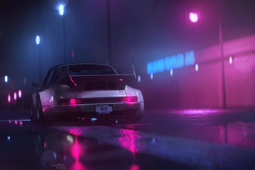 synthwave wallpaper 1920x1095 download
