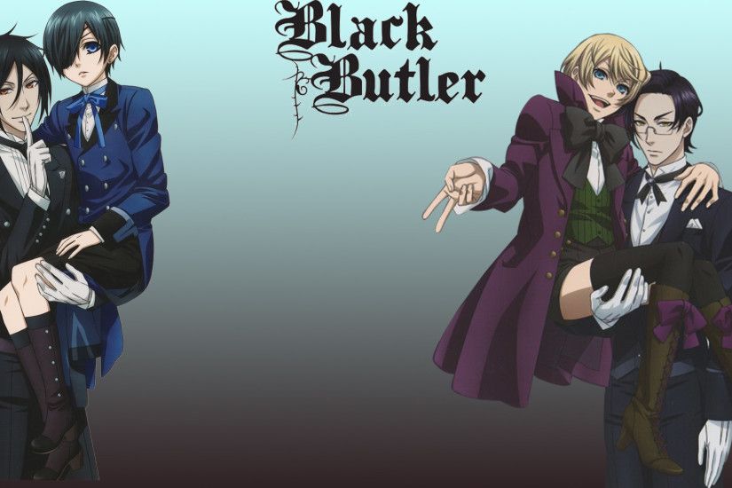 Anime - Black Butler Alois Trancy Sebastian Michaelis Ciel Phantomhive  Claude Faustus Wallpaper