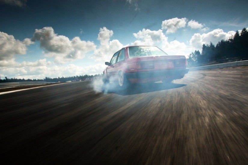 drift, Smoke, Car, Clouds, Race Tracks, BMW E30 Wallpapers HD / Desktop and  Mobile Backgrounds